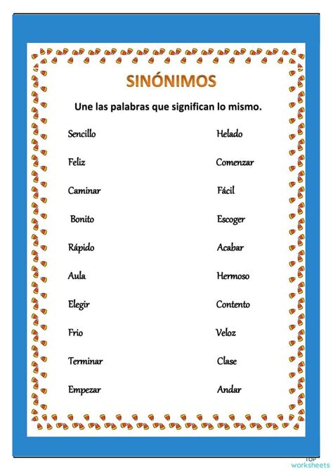 sinonimo de español